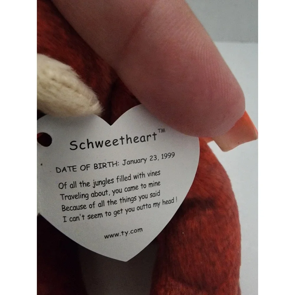 Ty Beanie Babies Schweetheart‎ The Orangutan January 23 1999